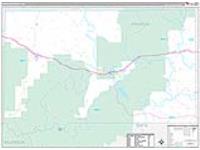 Franklin, Ms Carrier Route Wall Map