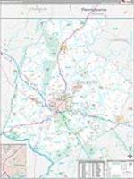 Frederick, Md Carrier Route Wall Map