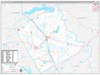 Freestone, Tx Carrier Route Wall Map