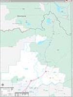 Fremont, Id Wall Map Zip Code