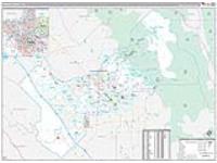Fresno, Ca Carrier Route Wall Map