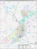 Fulton, Ga Carrier Route Wall Map
