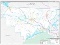 Gadsden, Fl Carrier Route Wall Map