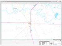Gaines, Tx Carrier Route Wall Map
