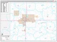 Garfield, Ok Carrier Route Wall Map