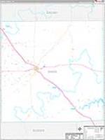 Garza, Tx Carrier Route Wall Map