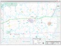 Genesee, Ny Carrier Route Wall Map