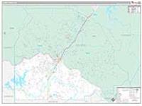 Gilmer, Ga Carrier Route Wall Map