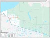 Gogebic, Mi Carrier Route Wall Map