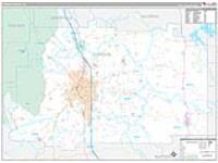 Gordon, Ga Carrier Route Wall Map