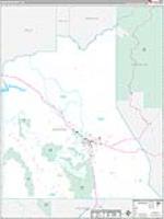 Graham, Az Carrier Route Wall Map