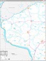 Grant, Wi Carrier Route Wall Map