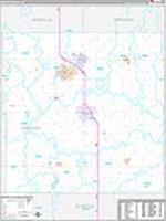 Gratiot, Mi Carrier Route Wall Map