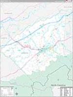 Greene, Tn Carrier Route Wall Map
