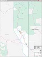 Greenlee, Az Carrier Route Wall Map