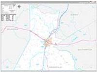 Greensville, Va Carrier Route Wall Map
