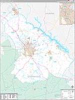 Greenwood, Sc Carrier Route Wall Map
