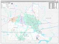 Gregg, Tx Carrier Route Wall Map