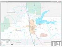 Grenada, Ms Carrier Route Wall Map