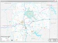 Guernsey, Oh Carrier Route Wall Map