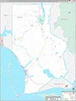 Gulf, Fl Carrier Route Wall Map