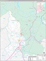Habersham, Ga Carrier Route Wall Map