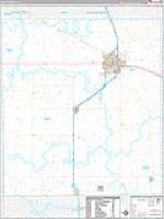 Hale, Tx Carrier Route Wall Map