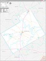 Hamilton, Tx Carrier Route Wall Map