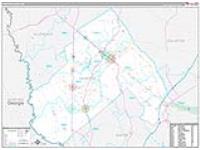 Hampton, Sc Carrier Route Wall Map