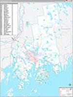 Hancock, Me Carrier Route Wall Map