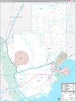 Hancock, Ms Carrier Route Wall Map