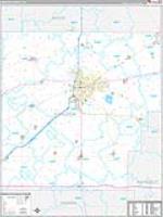 Hancock, Oh Carrier Route Wall Map