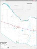 Hardeman, Tx Carrier Route Wall Map