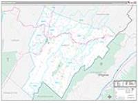 Hardy, Wv Carrier Route Wall Map