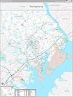Harford, Md Carrier Route Wall Map
