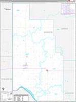 Harmon, Ok Carrier Route Wall Map