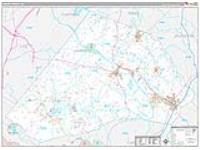 Harnett, Nc Carrier Route Wall Map