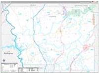 Harris, Ga Carrier Route Wall Map