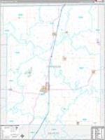 Harrison, Mo Carrier Route Wall Map