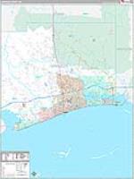 Harrison, Ms Carrier Route Wall Map