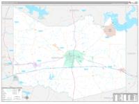 Harrison, Tx Carrier Route Wall Map