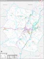 Harrison, Wv Carrier Route Wall Map