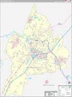 Harrisonburg, Va Carrier Route Wall Map
