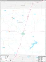 Haskell, Tx Carrier Route Wall Map
