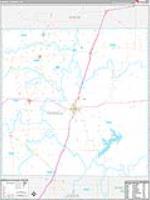 Haskell, Tx Carrier Route Wall Map