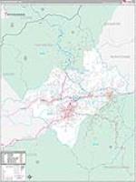 Haywood, Nc Carrier Route Wall Map