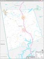 Heard, Ga Carrier Route Wall Map