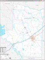 Hempstead, Ar Carrier Route Wall Map