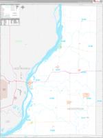 Henderson, Il Carrier Route Wall Map