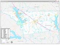 Henderson, Tx Carrier Route Wall Map